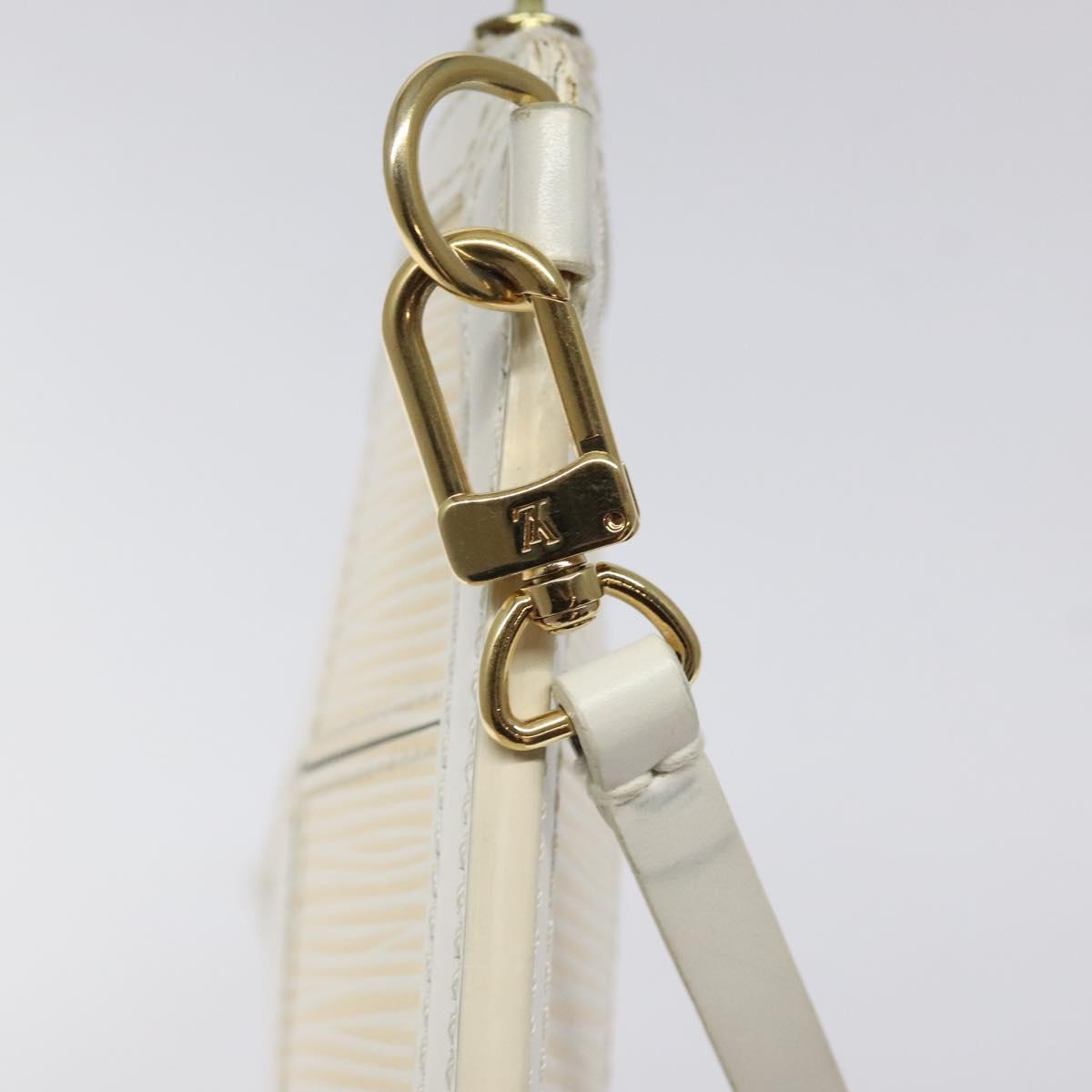 LOUIS VUITTON Epi Stretch Delmonico Pouch Cream M54603 LV Auth 123285
