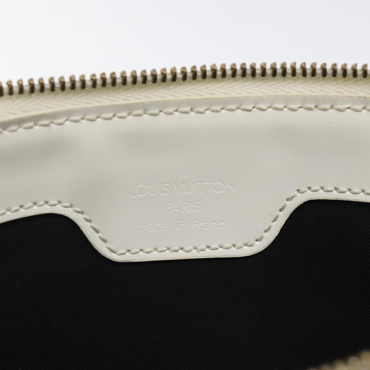 LOUIS VUITTON Epi Stretch Delmonico Pouch Cream M54603 LV Auth 123285