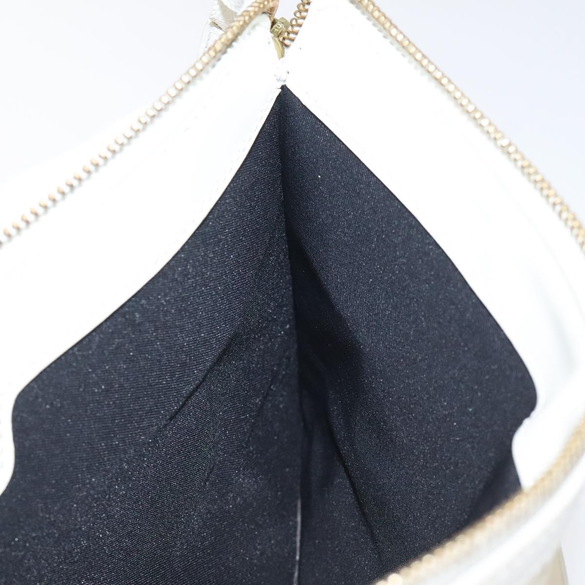 LOUIS VUITTON Epi Stretch Delmonico Pouch Cream M54603 LV Auth 123285