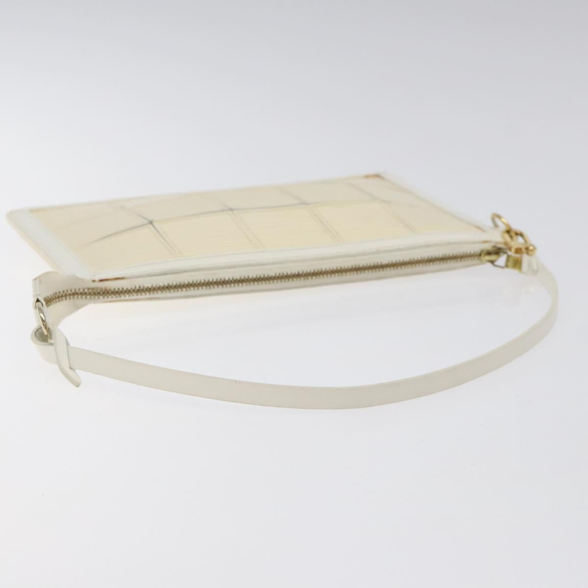 LOUIS VUITTON Epi Stretch Delmonico Pouch Cream M54603 LV Auth 123285