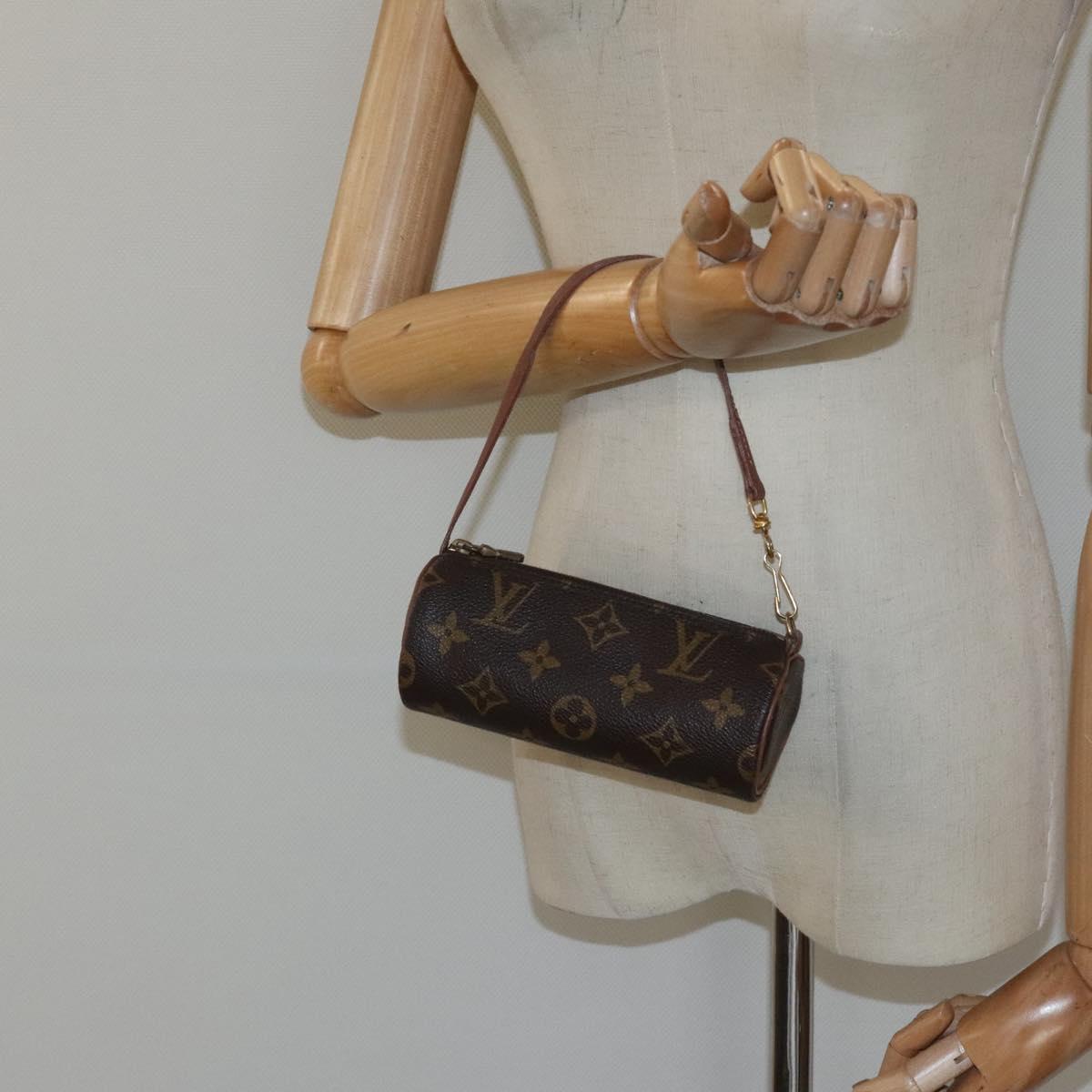 LOUIS VUITTON Monogram Papillon Pouch LV Auth 123297