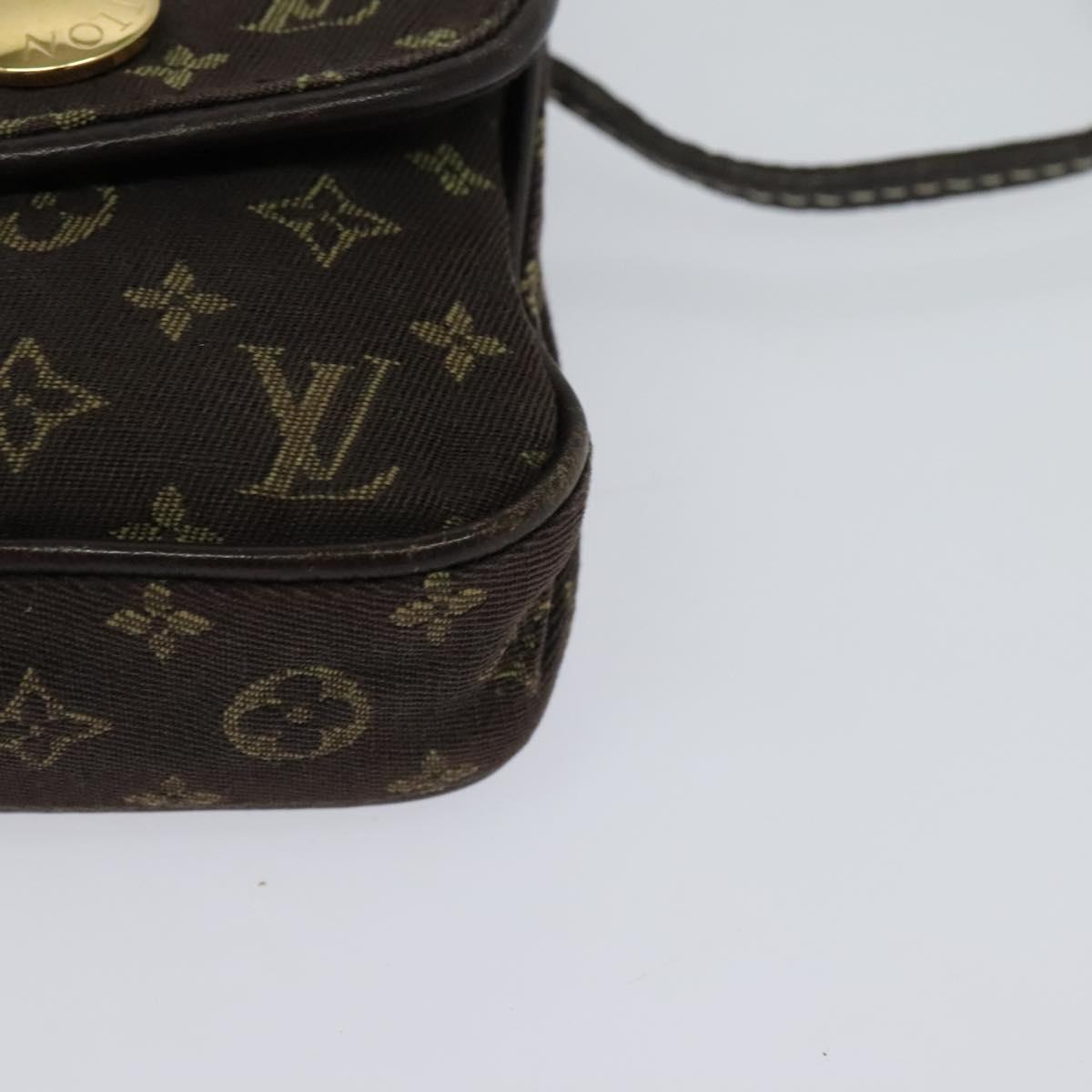 LOUIS VUITTON Monogram Mini Pochette Cancun Pouch Brown M95313 LV Auth 123306