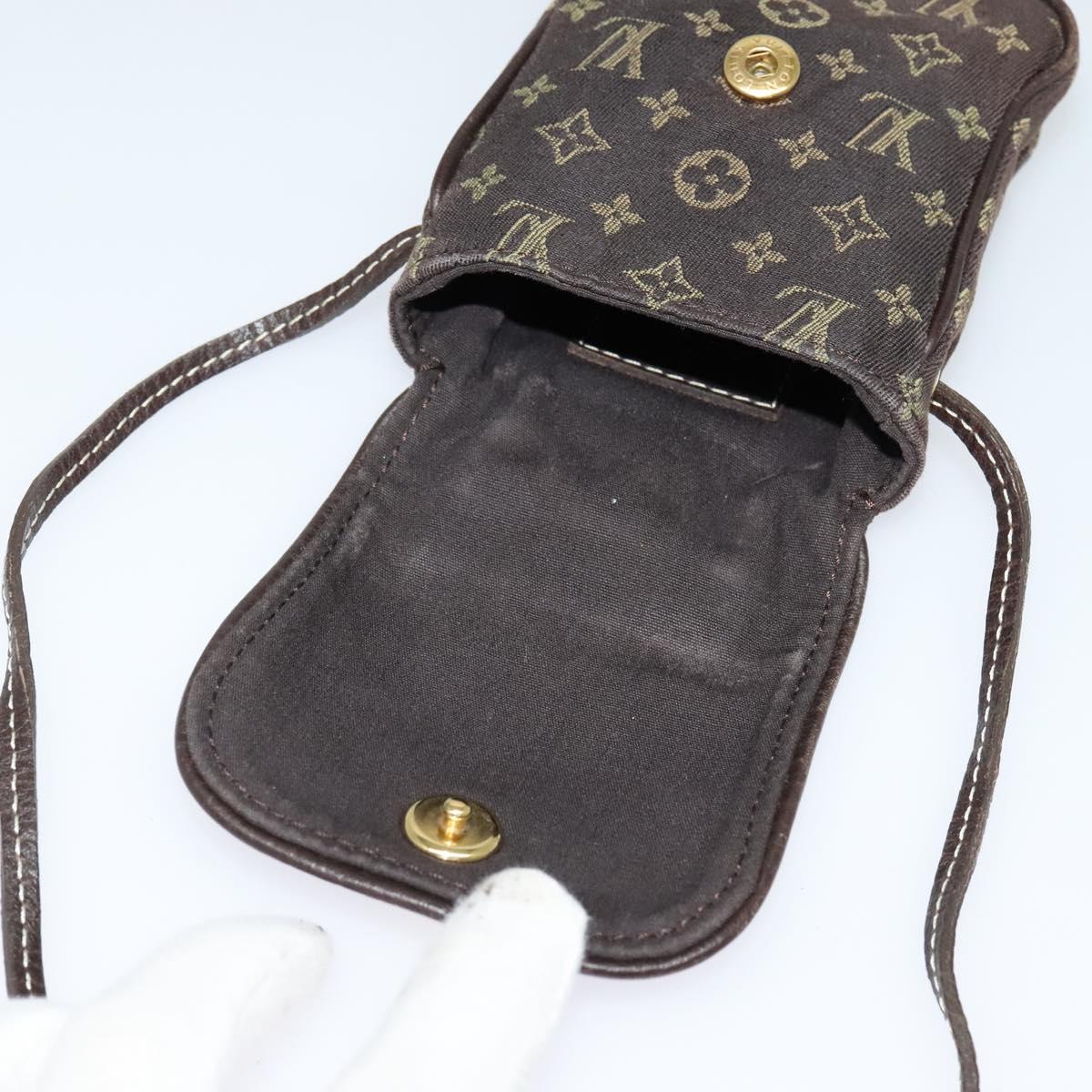 LOUIS VUITTON Monogram Mini Pochette Cancun Pouch Brown M95313 LV Auth 123306