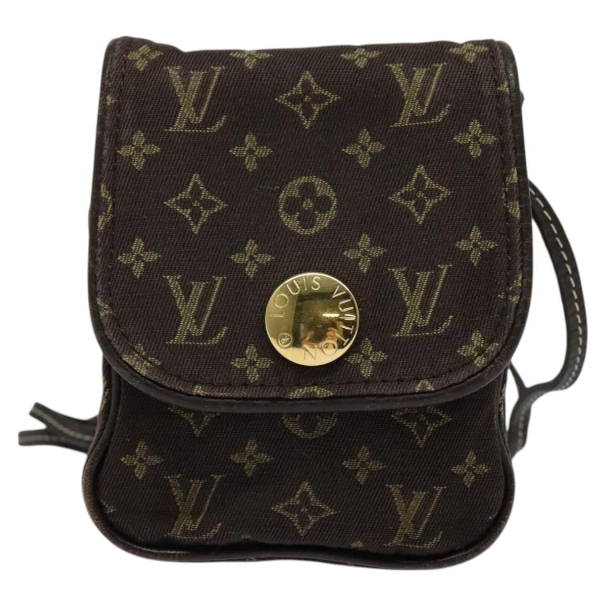 LOUIS VUITTON Monogram Mini Pochette Cancun Pouch Brown M95313 LV Auth 123306