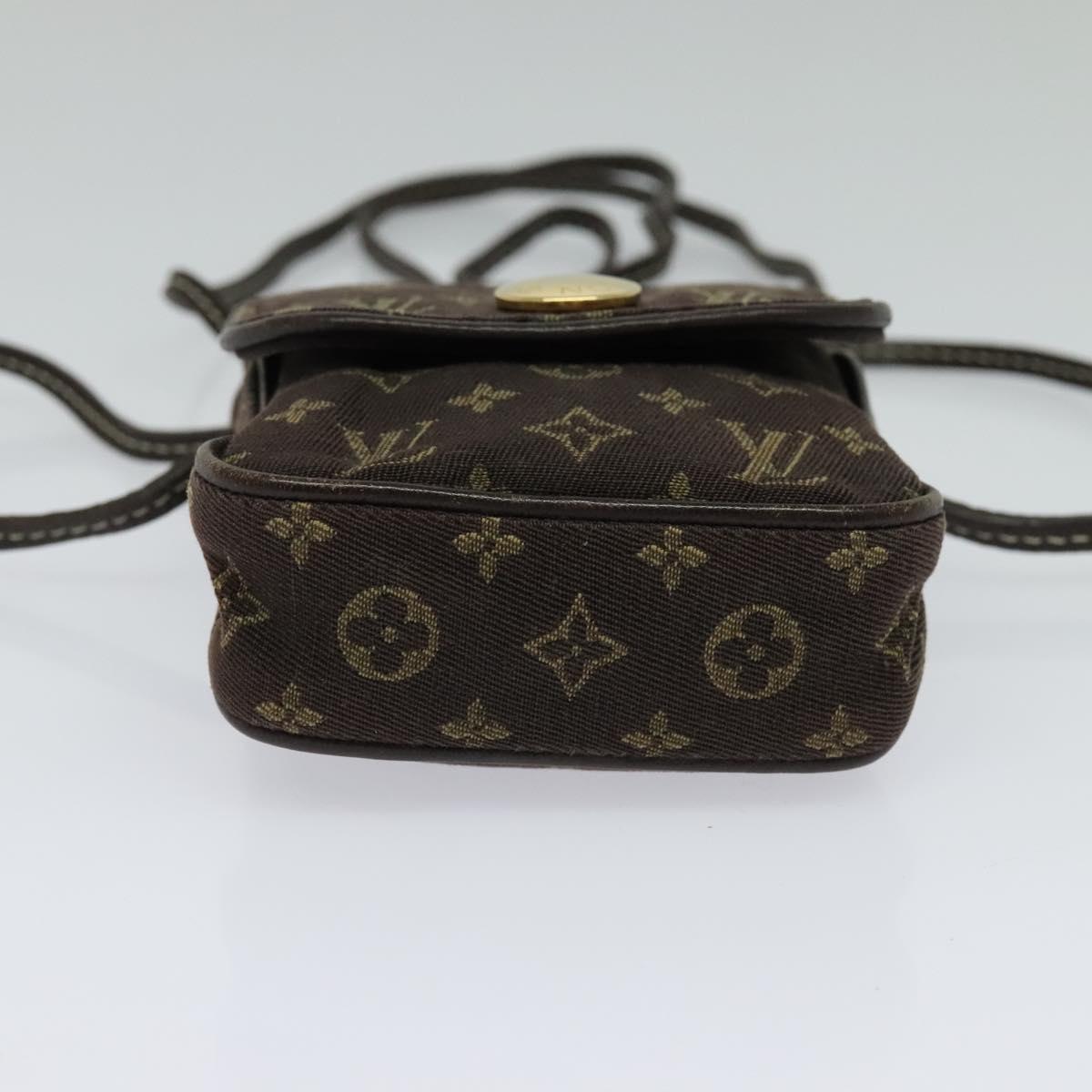 LOUIS VUITTON Monogram Mini Pochette Cancun Pouch Brown M95313 LV Auth 123306