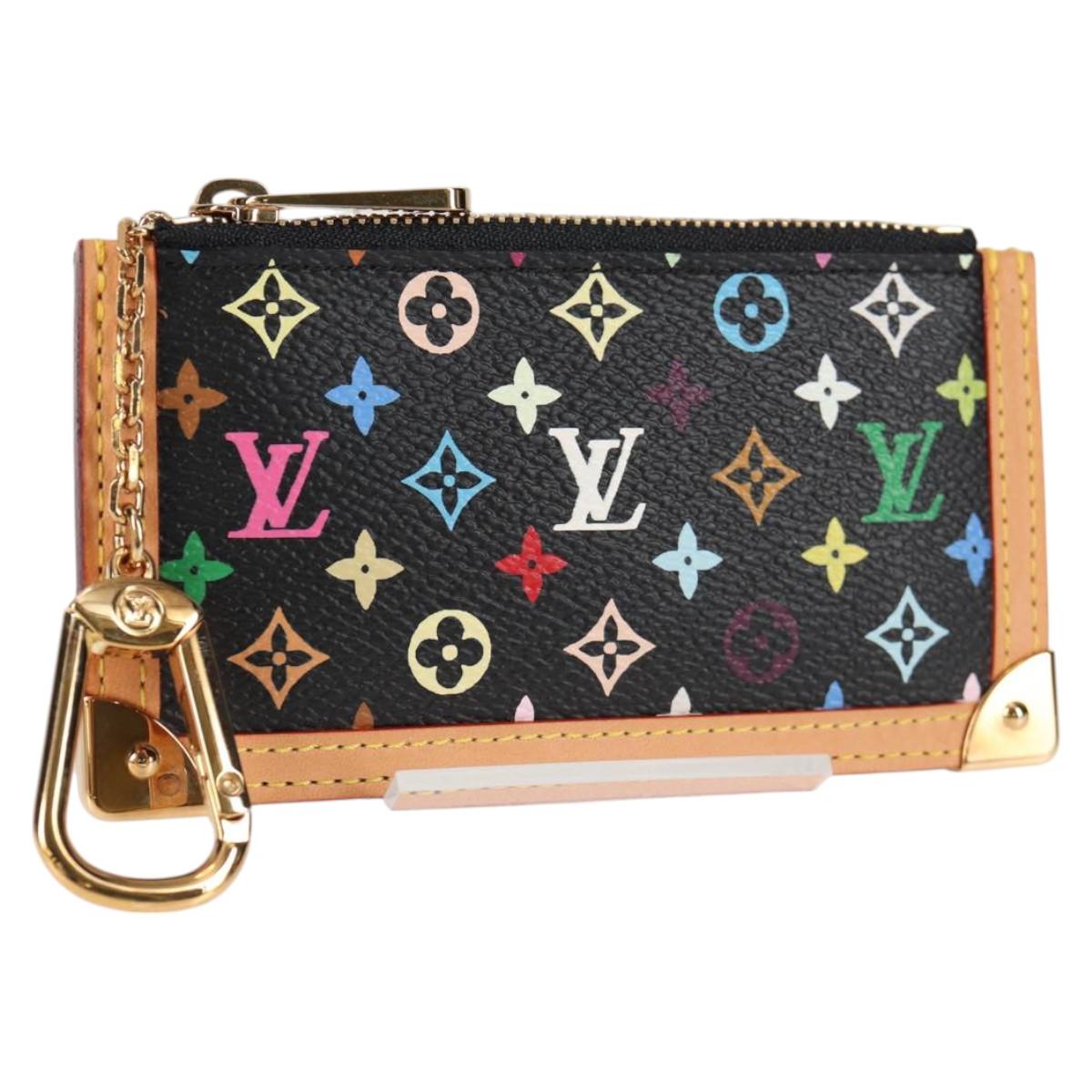 LOUIS VUITTON Monogram Multicolor Pochette Cles Coin Purse M13664 Auth 123308AV