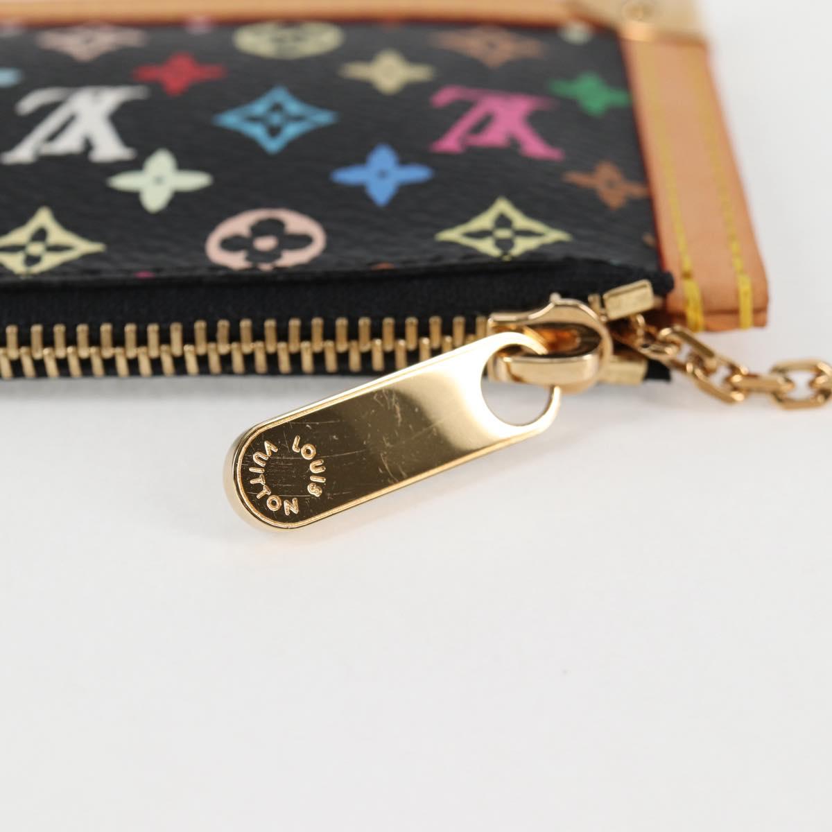 LOUIS VUITTON Monogram Multicolor Pochette Cles Coin Purse M13664 Auth 123308AV