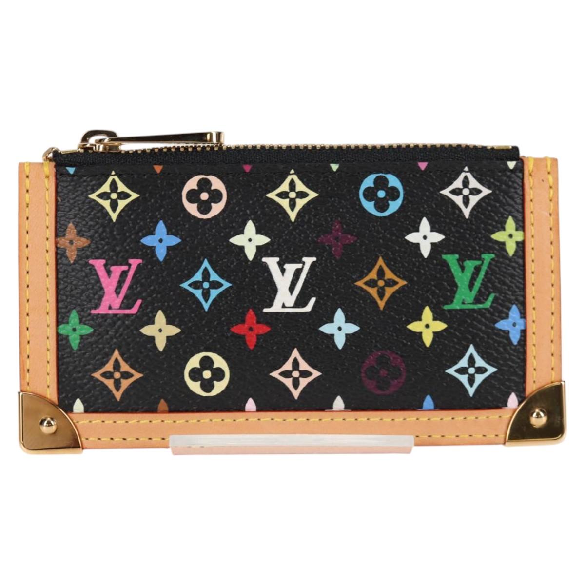 LOUIS VUITTON Monogram Multicolor Pochette Cles Coin Purse M13664 Auth 123308AV