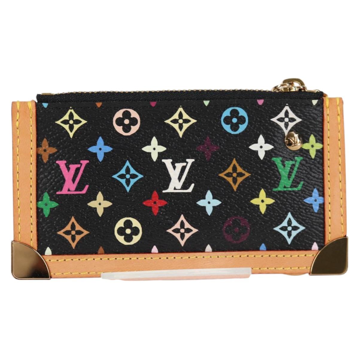 LOUIS VUITTON Monogram Multicolor Pochette Cles Coin Purse M13664 Auth 123308AV
