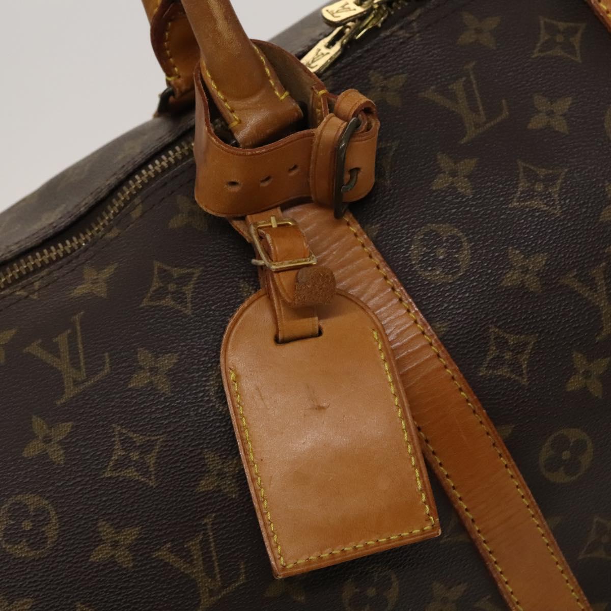 LOUIS VUITTON Monogram Keepall 55 Boston Bag M41424 LV Auth 123333