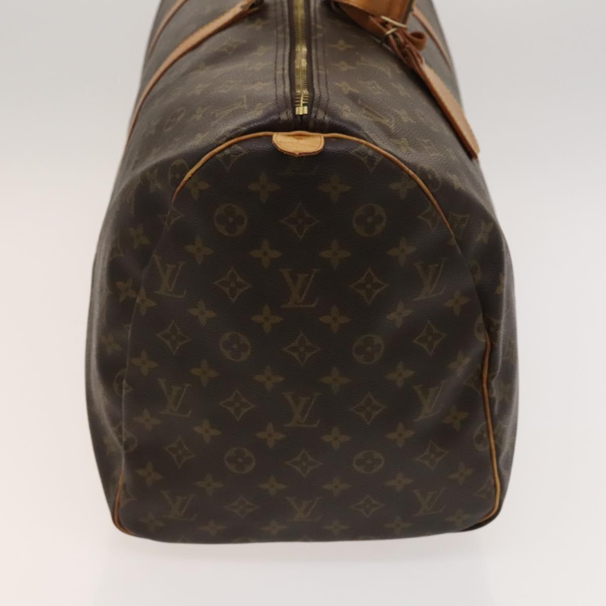 LOUIS VUITTON Monogram Keepall 55 Boston Bag M41424 LV Auth 123333