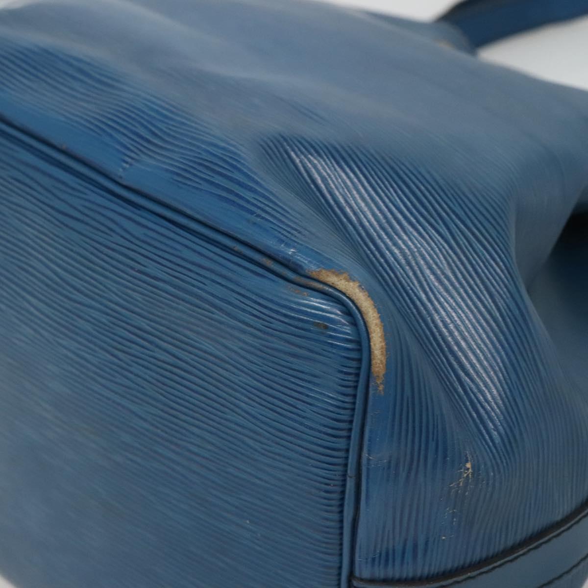 LOUIS VUITTON Epi Petit Noe Shoulder Bag Blue M44105 LV Auth 123335