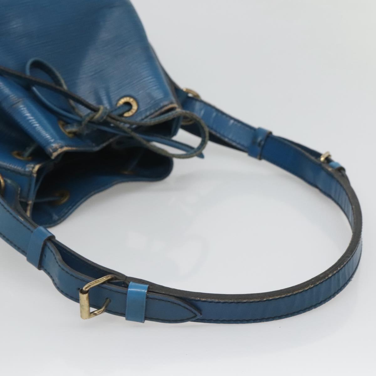 LOUIS VUITTON Epi Petit Noe Shoulder Bag Blue M44105 LV Auth 123335