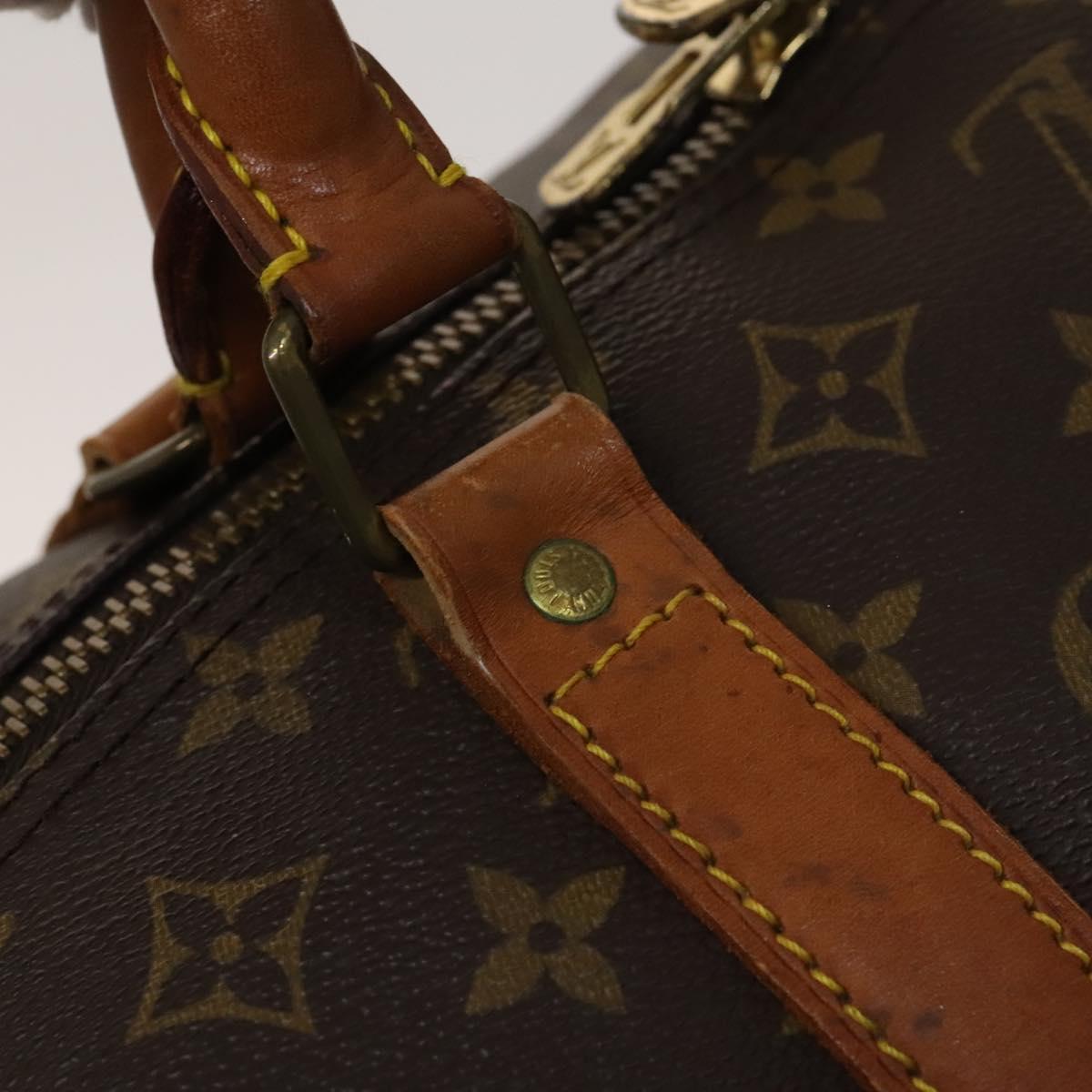 LOUIS VUITTON Monogram Keepall Bandouliere 60 Boston Bag M41412 LV Auth 123340