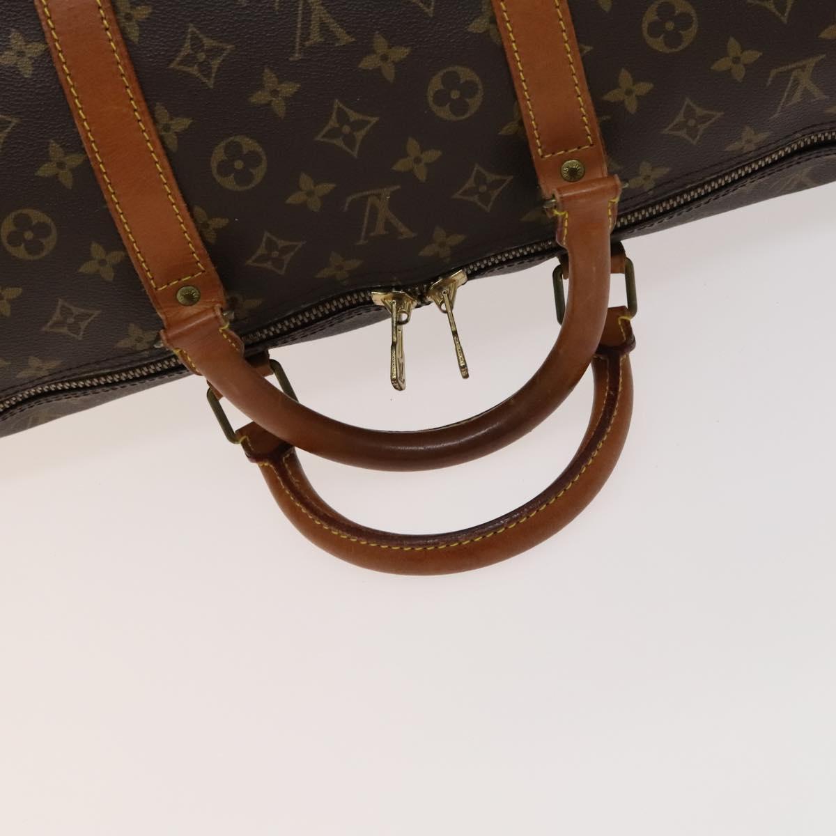 LOUIS VUITTON Monogram Keepall Bandouliere 60 Boston Bag M41412 LV Auth 123340