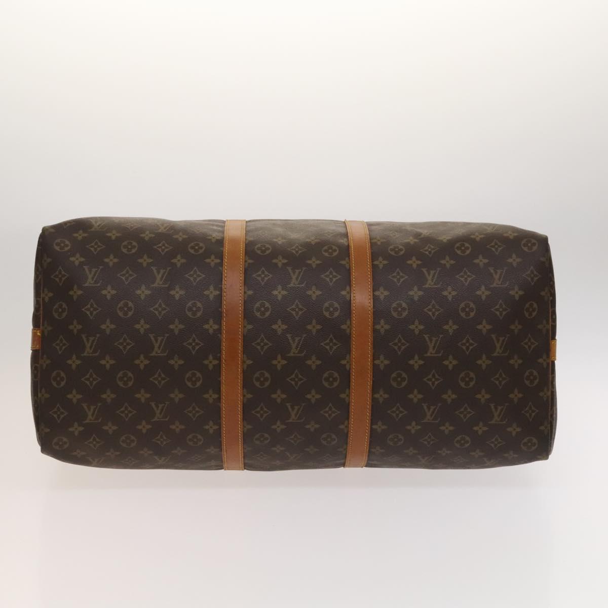 LOUIS VUITTON Monogram Keepall Bandouliere 60 Boston Bag M41412 LV Auth 123340