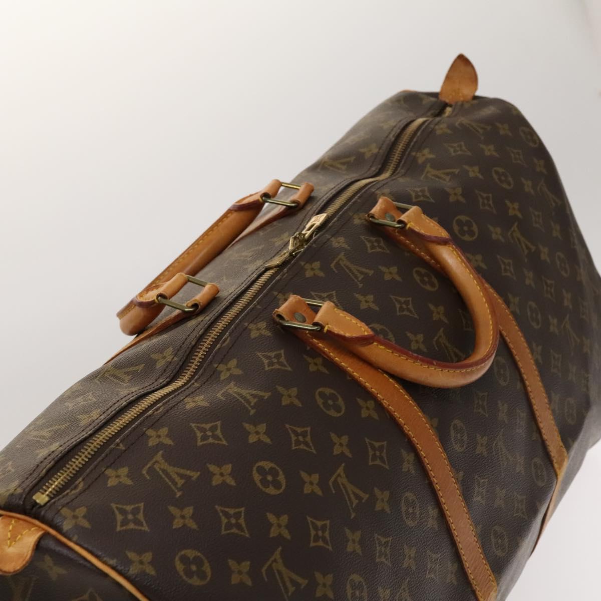 LOUIS VUITTON Monogram Keepall 60 Boston Bag M41422 LV Auth 123341