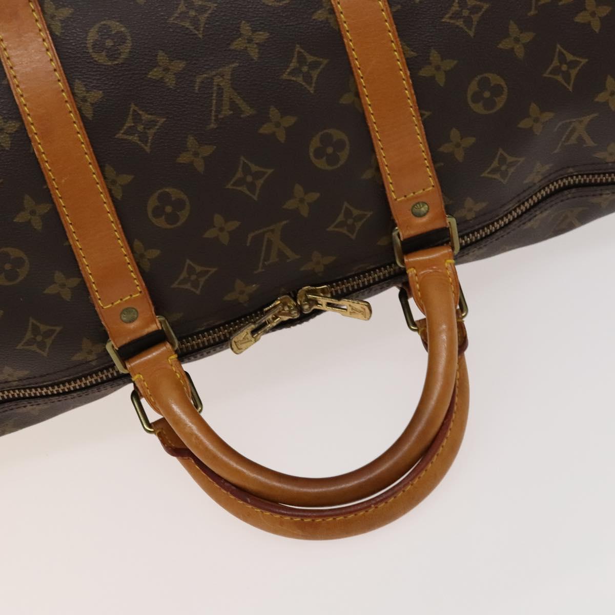 LOUIS VUITTON Monogram Keepall 60 Boston Bag M41422 LV Auth 123341