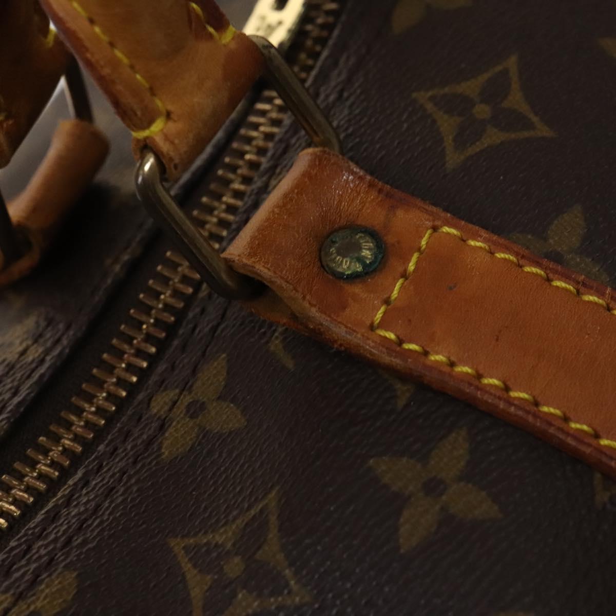 LOUIS VUITTON Monogram Keepall 60 Boston Bag M41422 LV Auth 123386
