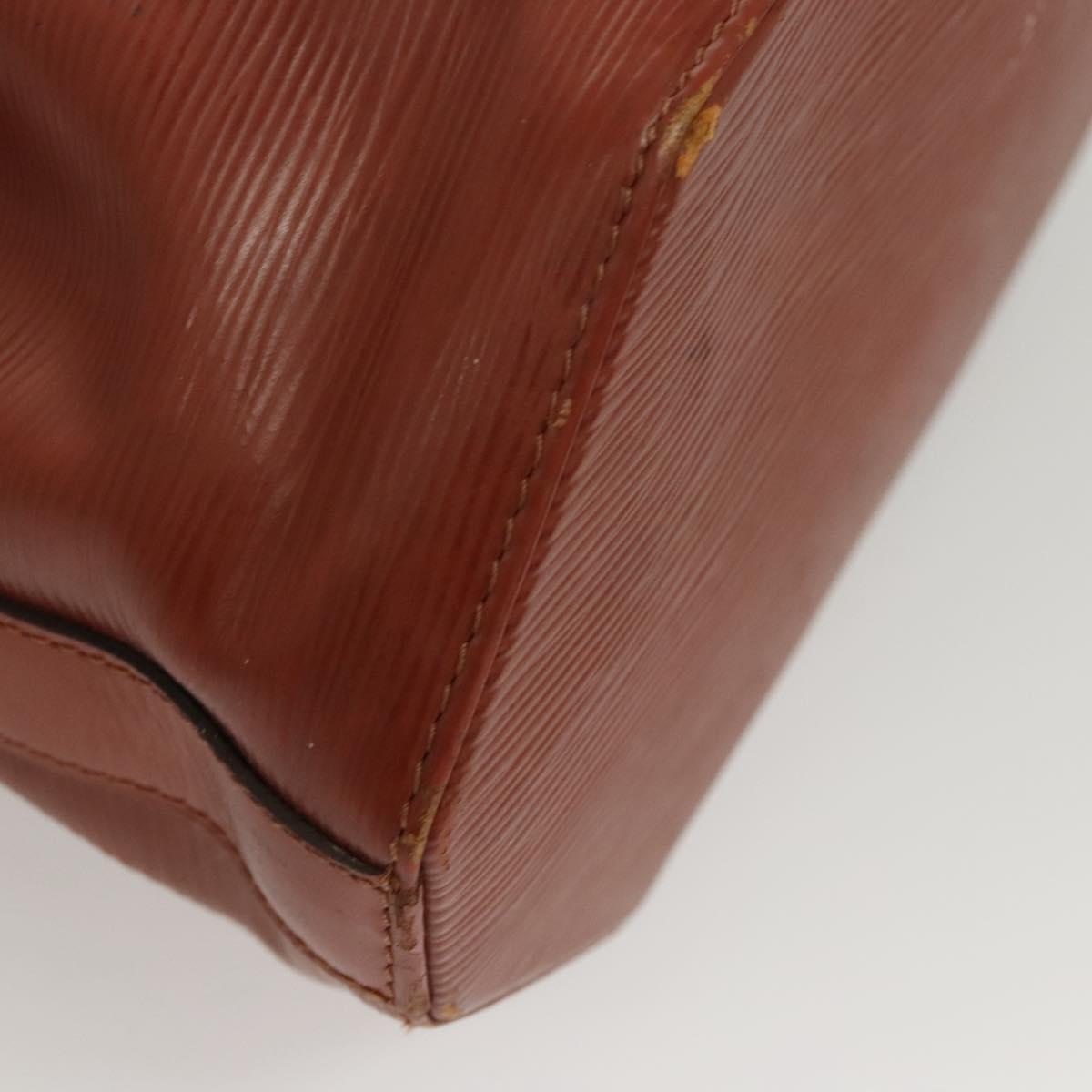 LOUIS VUITTON Epi Sac Depaule GM Shoulder Bag Brown M80193 LV Auth 123400