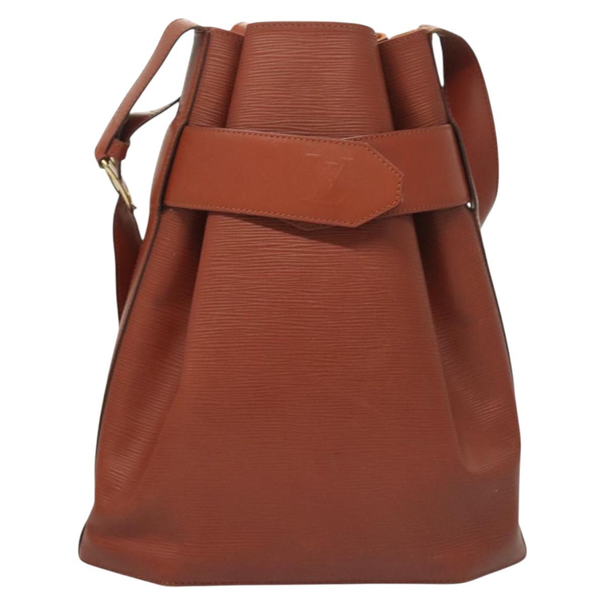 LOUIS VUITTON Epi Sac Depaule GM Shoulder Bag Brown M80193 LV Auth 123400