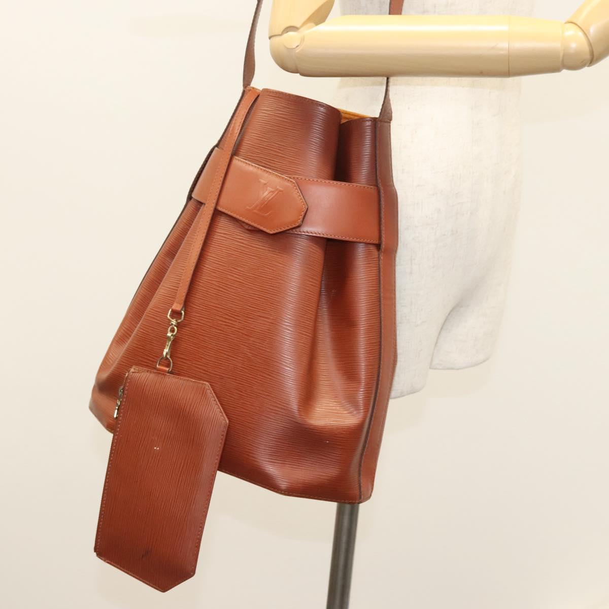 LOUIS VUITTON Epi Sac Depaule GM Shoulder Bag Brown M80193 LV Auth 123400