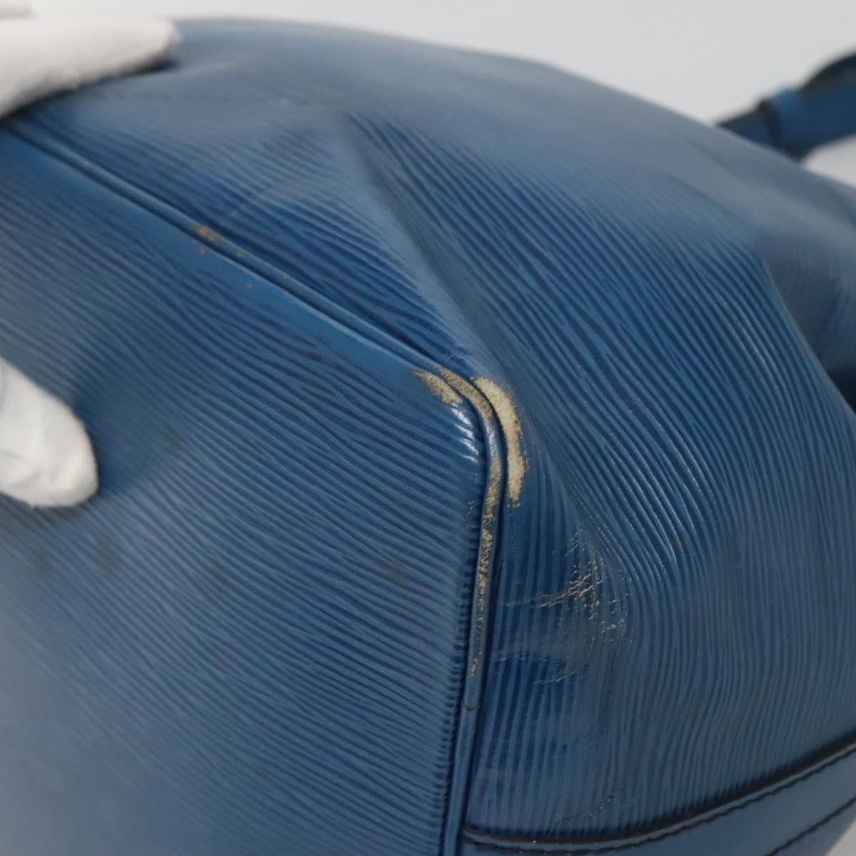 LOUIS VUITTON Epi Petit Noe Shoulder Bag Blue M44105 LV Auth 123401