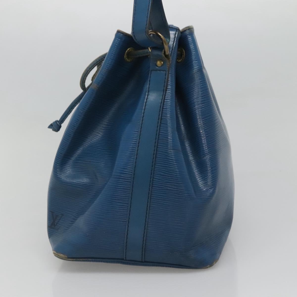 LOUIS VUITTON Epi Petit Noe Shoulder Bag Blue M44105 LV Auth 123401