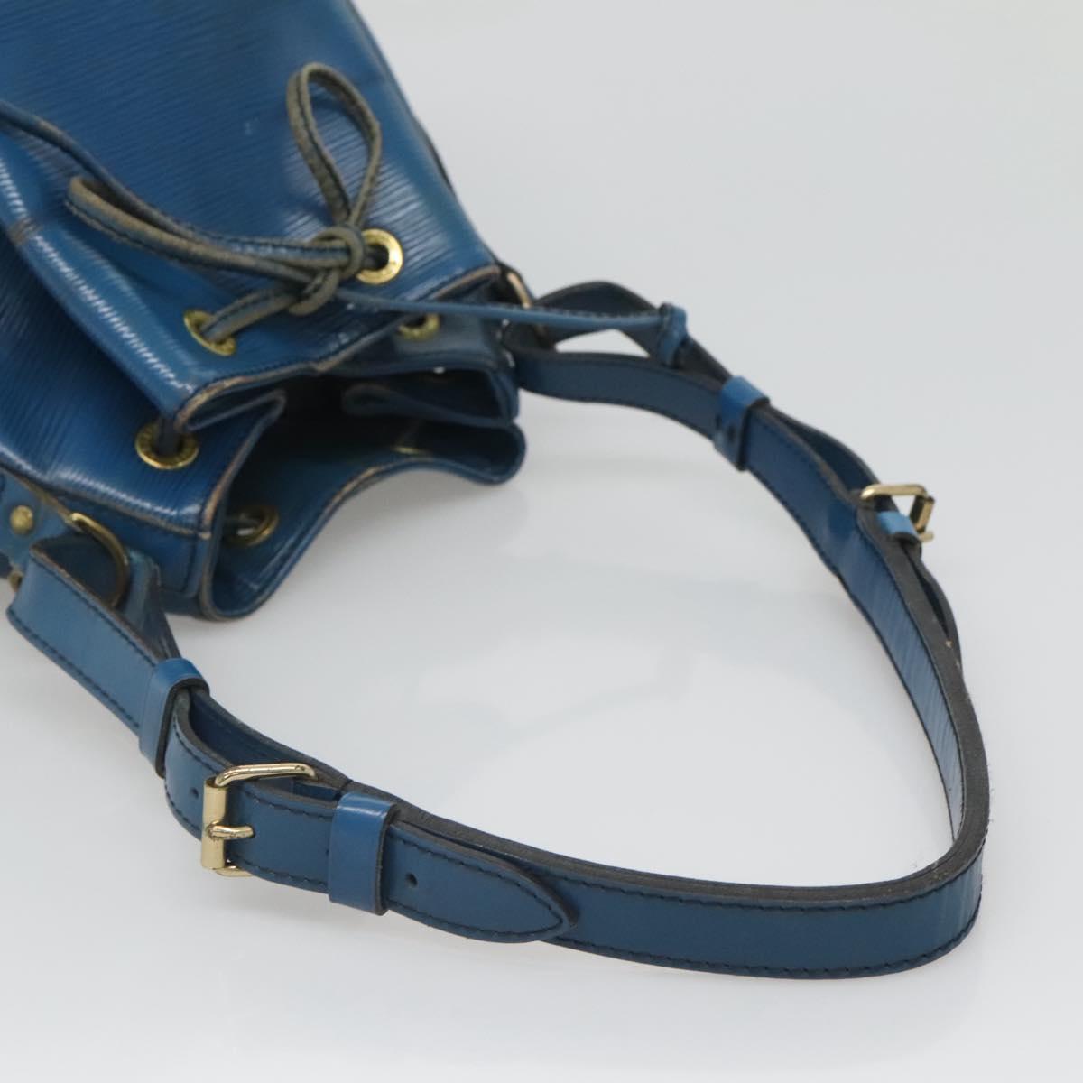 LOUIS VUITTON Epi Petit Noe Shoulder Bag Blue M44105 LV Auth 123401