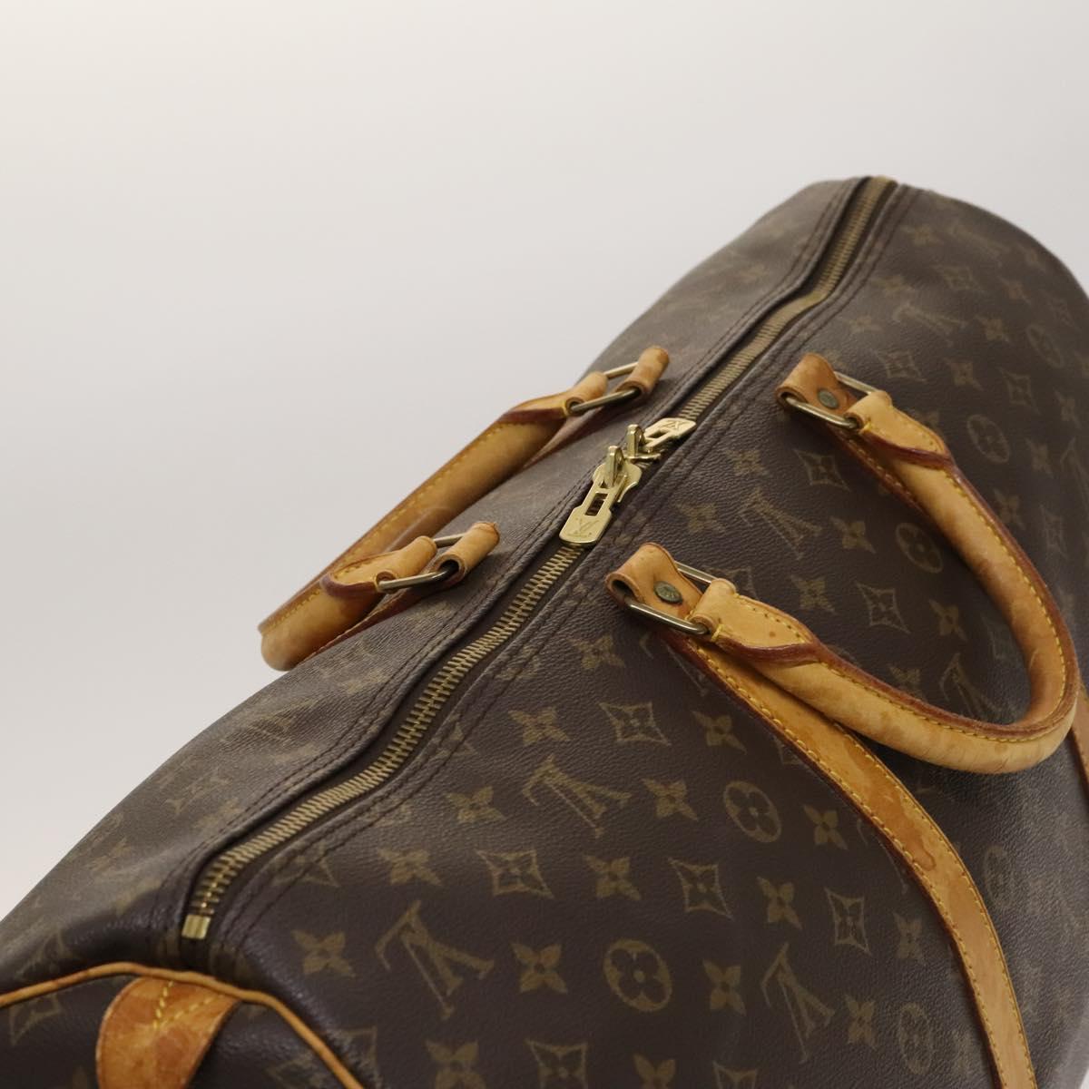 LOUIS VUITTON Monogram Keepall 55 Boston Bag M41424 LV Auth 123412