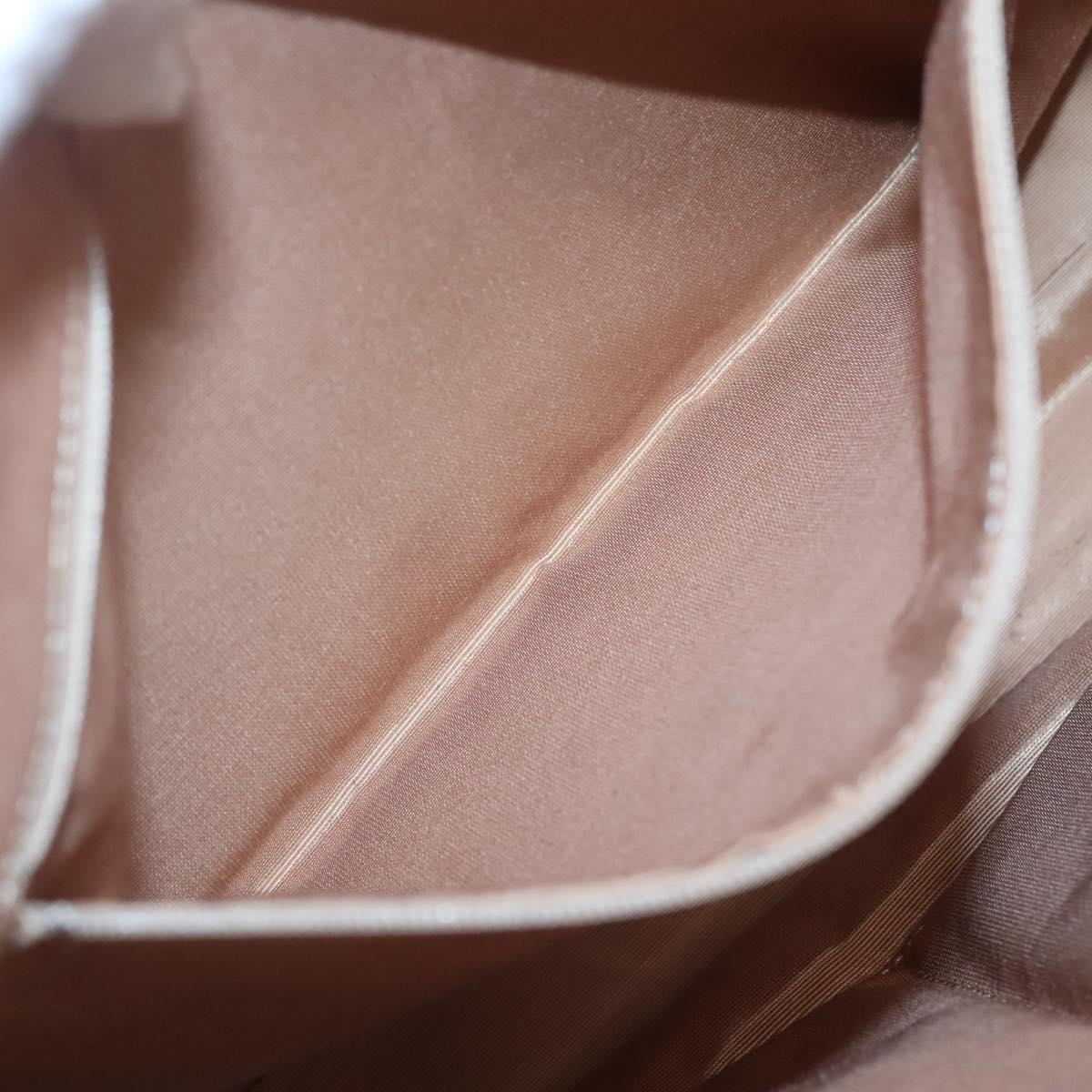 BURBERRY Nova Check Shoulder Bag Canvas Beige Gold Auth 123426