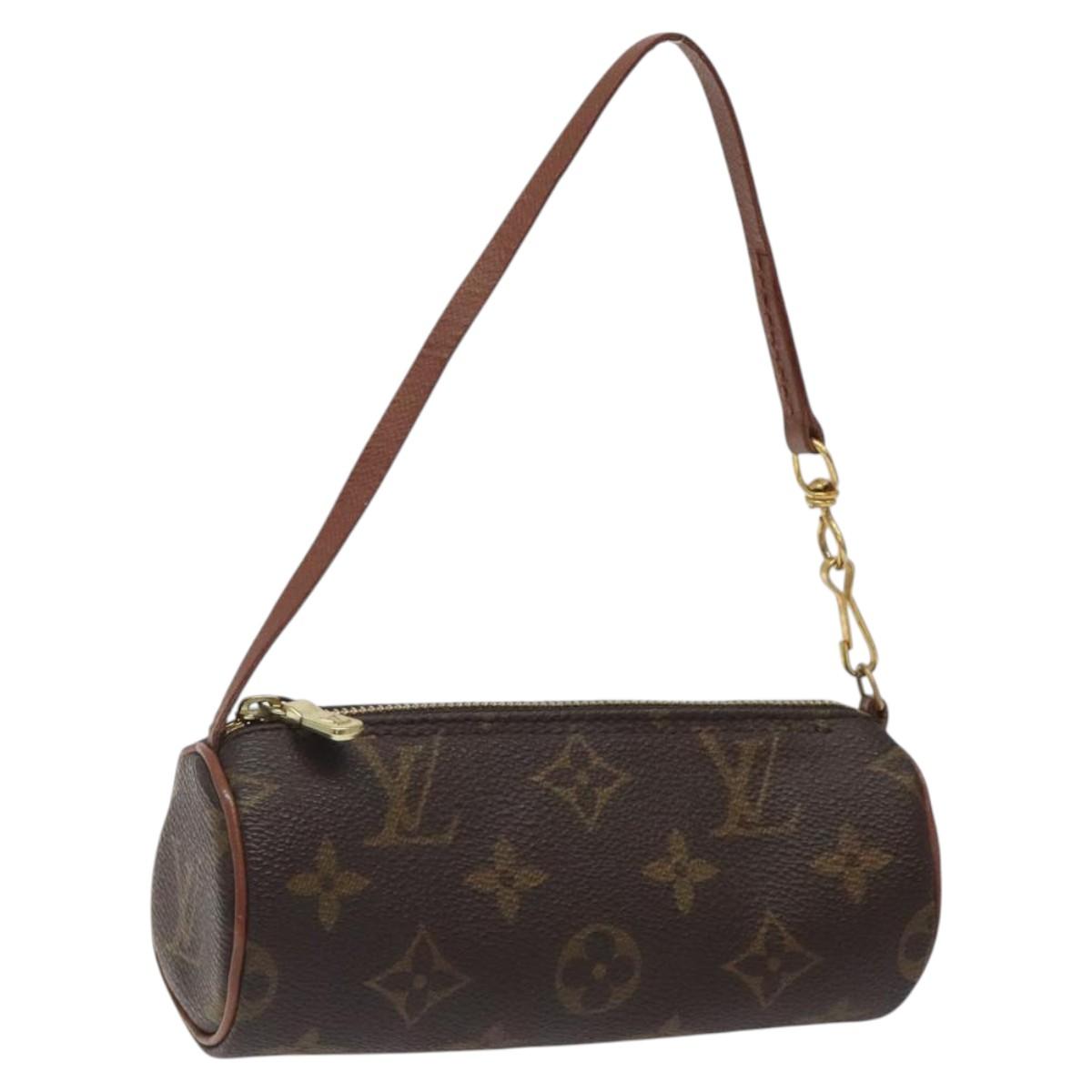LOUIS VUITTON Monogram Papillon Pouch LV Auth 123429