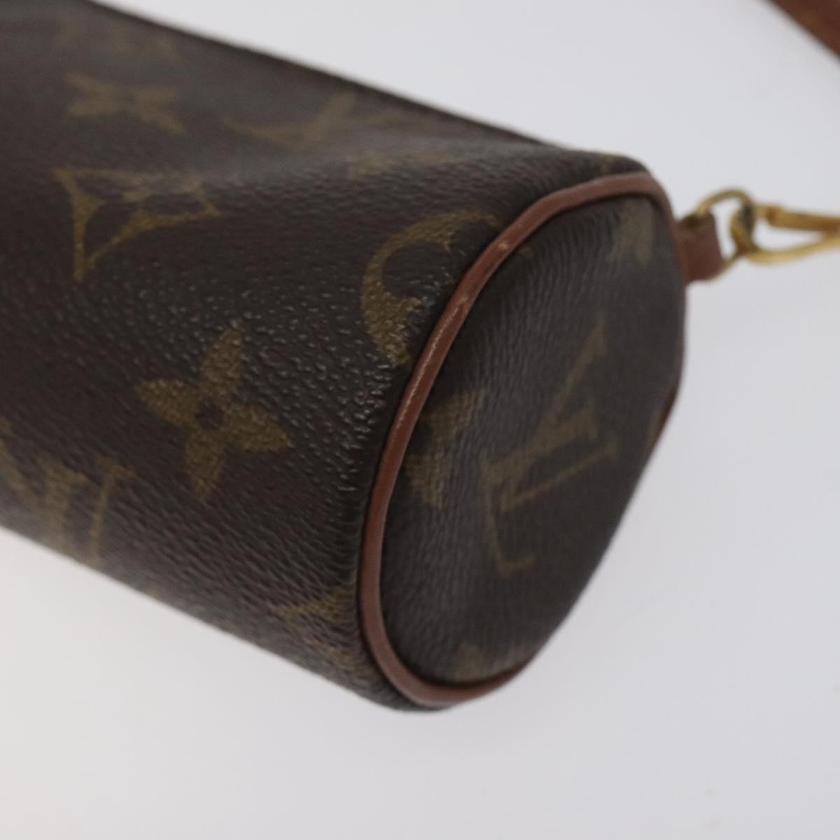 LOUIS VUITTON Monogram Papillon Pouch LV Auth 123429
