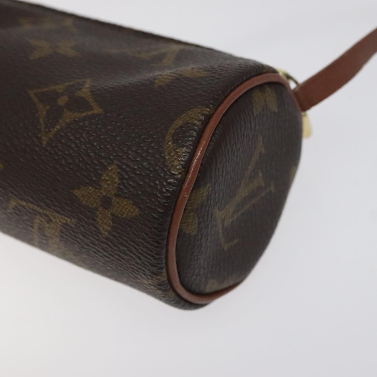 LOUIS VUITTON Monogram Papillon Pouch LV Auth 123429
