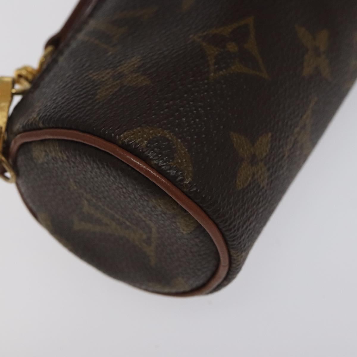 LOUIS VUITTON Monogram Papillon Pouch LV Auth 123429