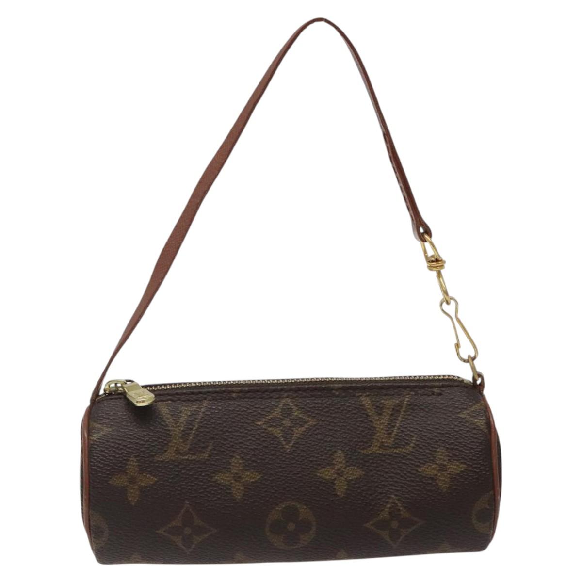 LOUIS VUITTON Monogram Papillon Pouch LV Auth 123429