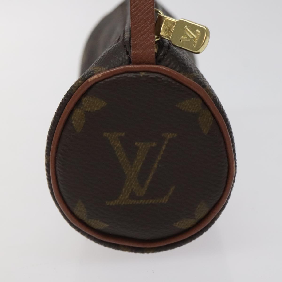 LOUIS VUITTON Monogram Papillon Pouch LV Auth 123429