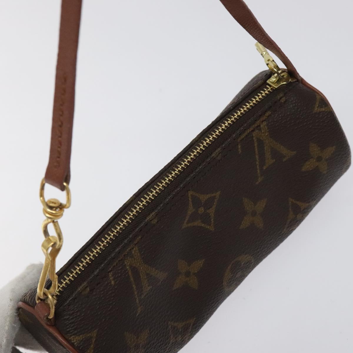 LOUIS VUITTON Monogram Papillon Pouch LV Auth 123429