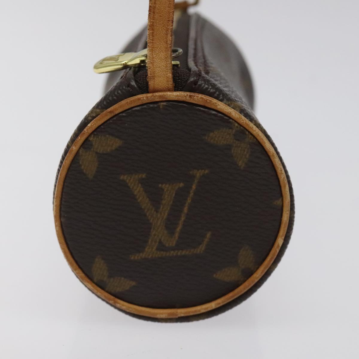 LOUIS VUITTON Monogram Papillon Pouch LV Auth 123430