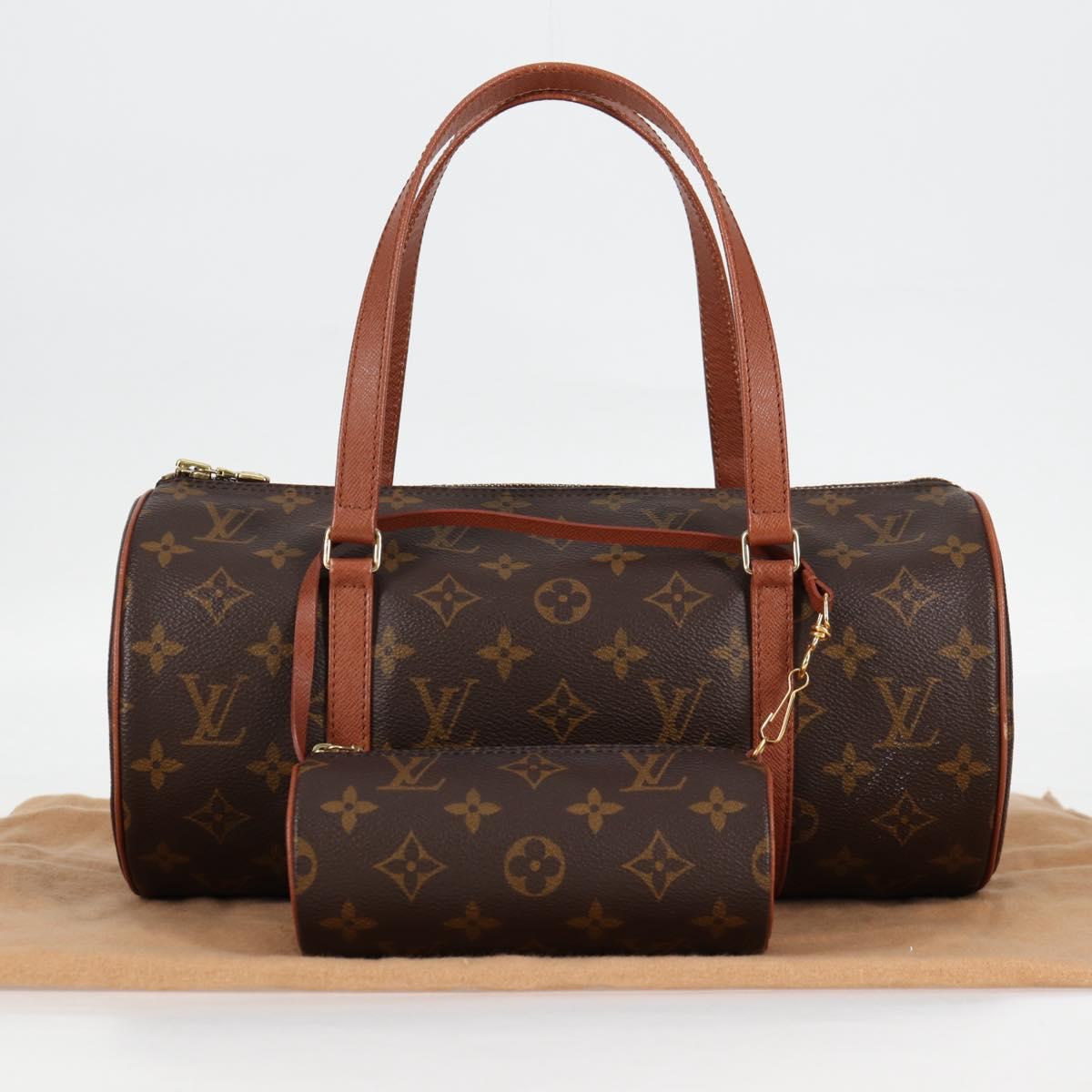 LOUIS VUITTON Monogram Papillon 30 Hand Bag M51385 LV Auth 123432V