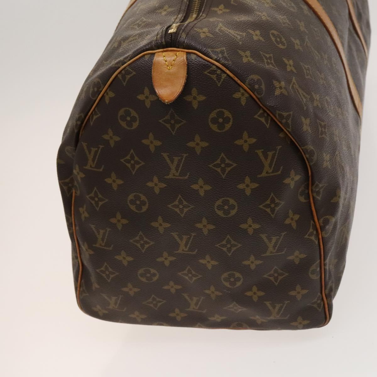 LOUIS VUITTON Monogram Keepall 55 Boston Bag M41424 LV Auth 123436