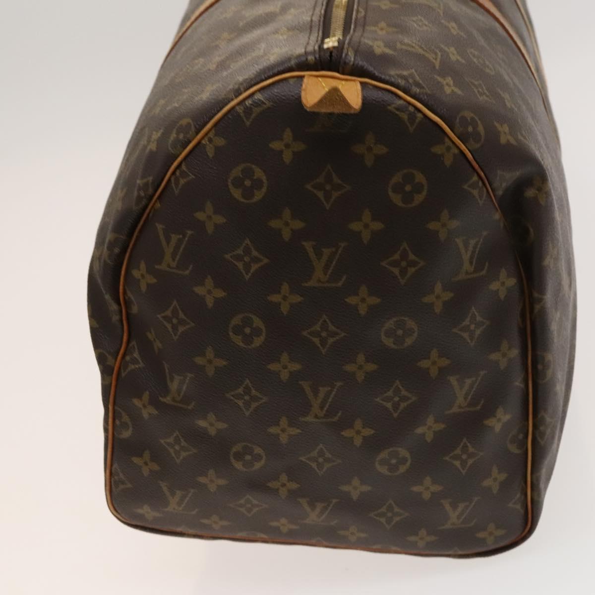 LOUIS VUITTON Monogram Keepall 55 Boston Bag M41424 LV Auth 123436