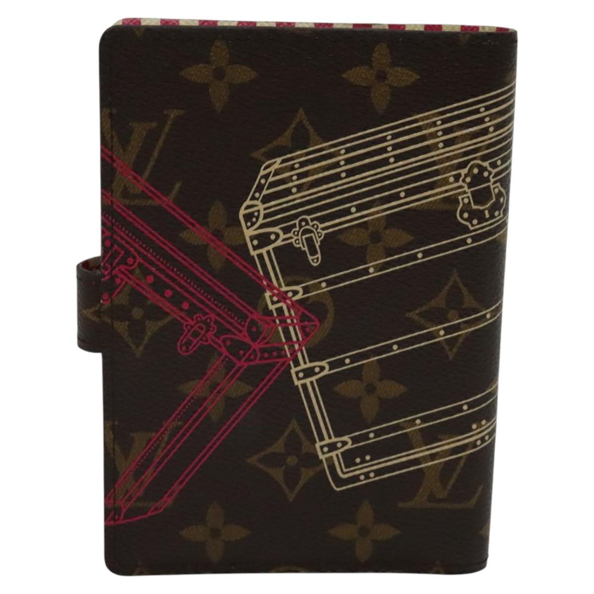 LOUIS VUITTON Monogram Trunk Agenda PM Day Planner Cover R20031 LV Auth 123439
