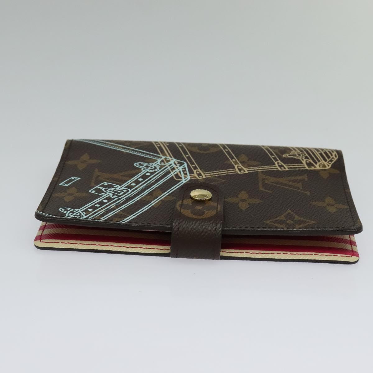 LOUIS VUITTON Monogram Trunk Agenda PM Day Planner Cover R20031 LV Auth 123439