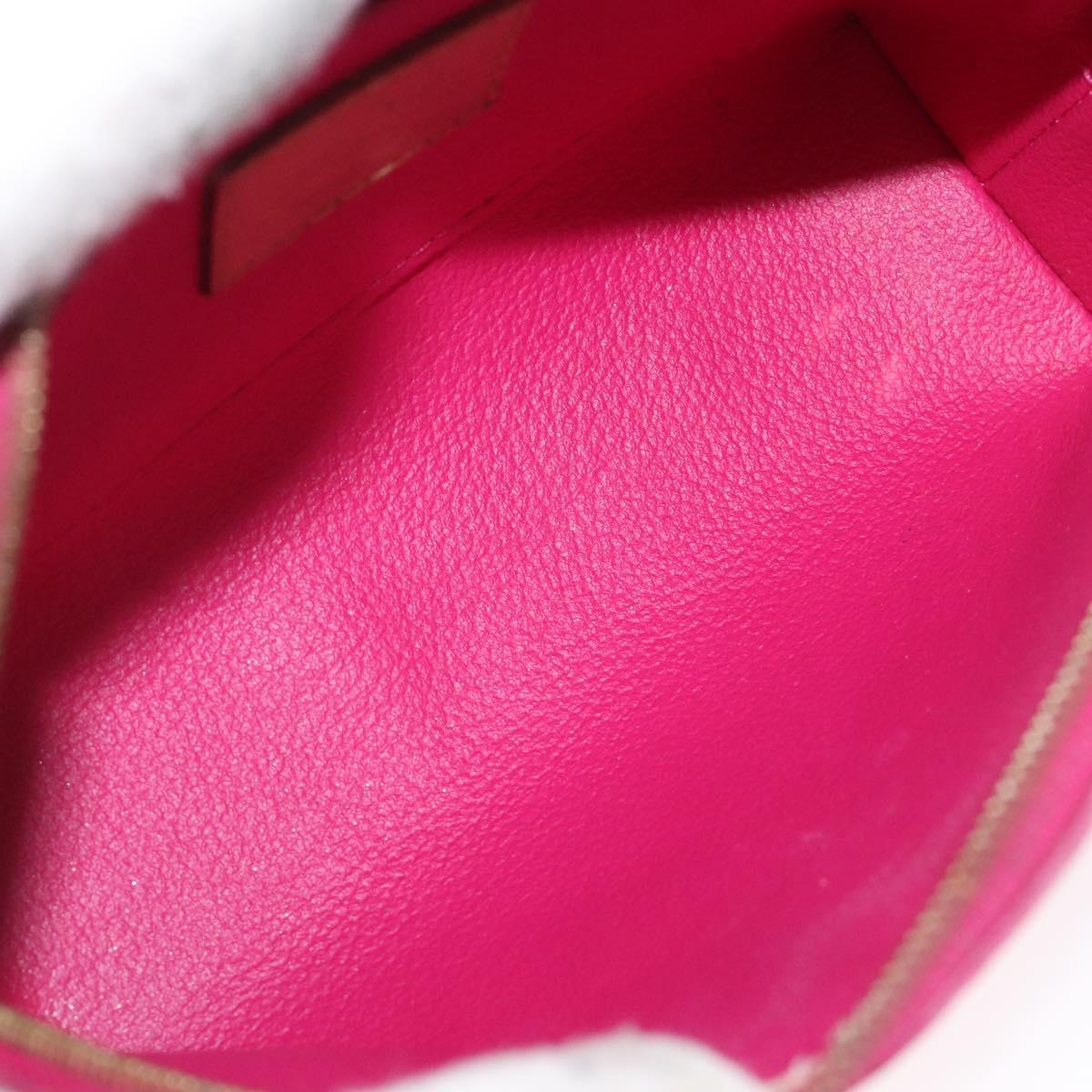 LOUIS VUITTON Vernis Ikat Flower Pochette Cosmetic Pink M90045 LV Auth 123450