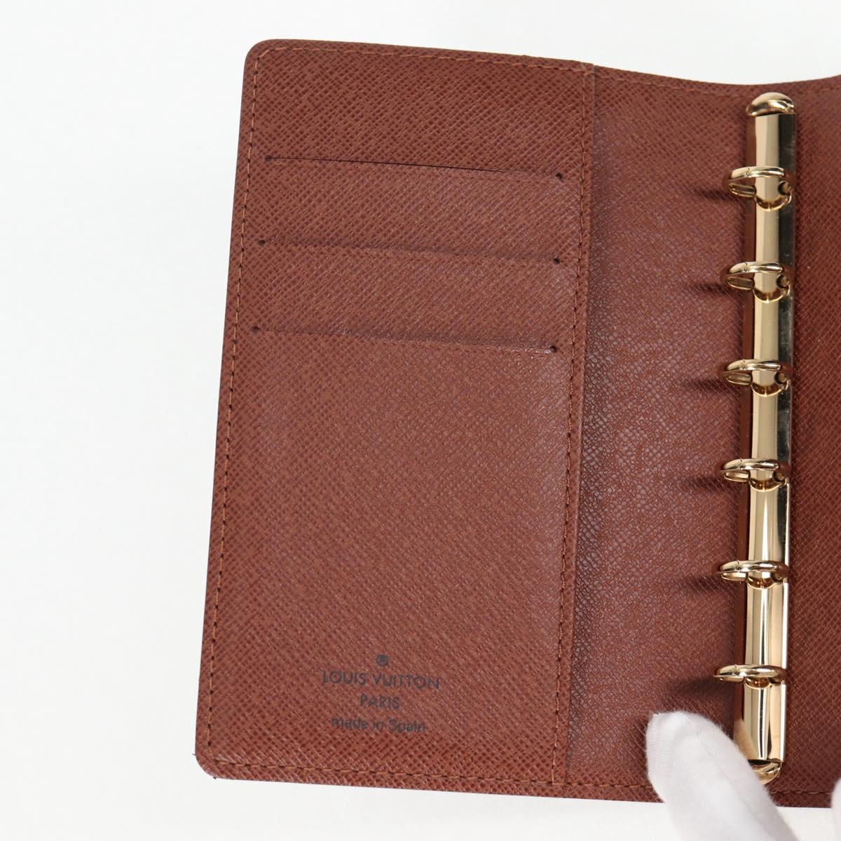 LOUIS VUITTON Monogram Panda Agenda PM Day Planner Cover R20011 LV Auth 123452SAV
