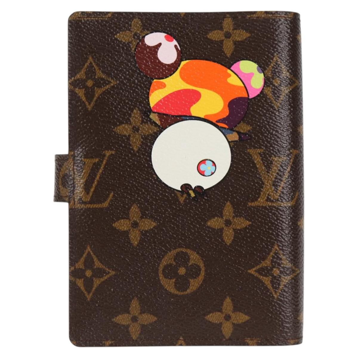 LOUIS VUITTON Monogram Panda Agenda PM Day Planner Cover R20011 LV Auth 123452SAV