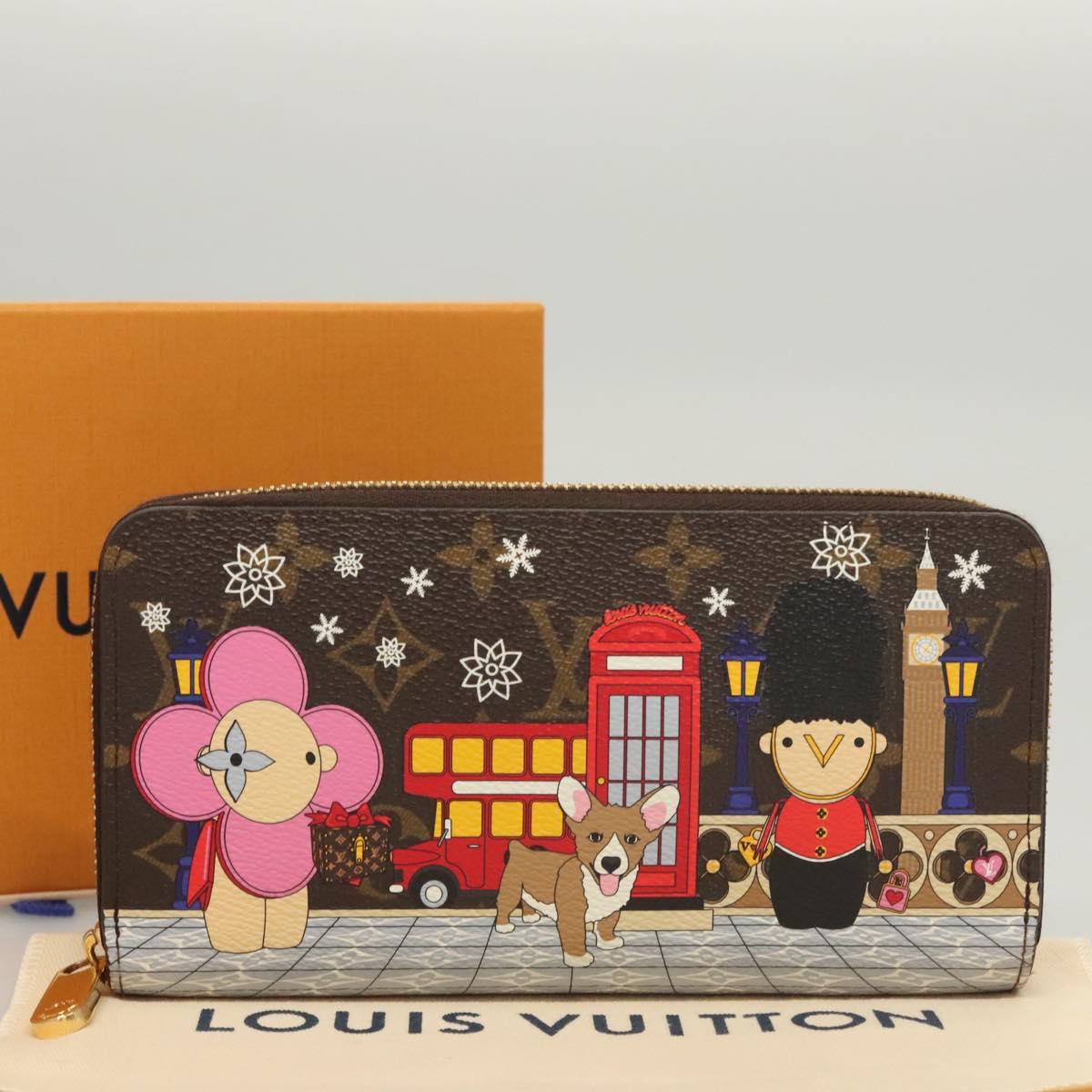 LOUIS VUITTON Monogram Vivienne Zippy Wallet Long Wallet M80861 LV Auth 123455