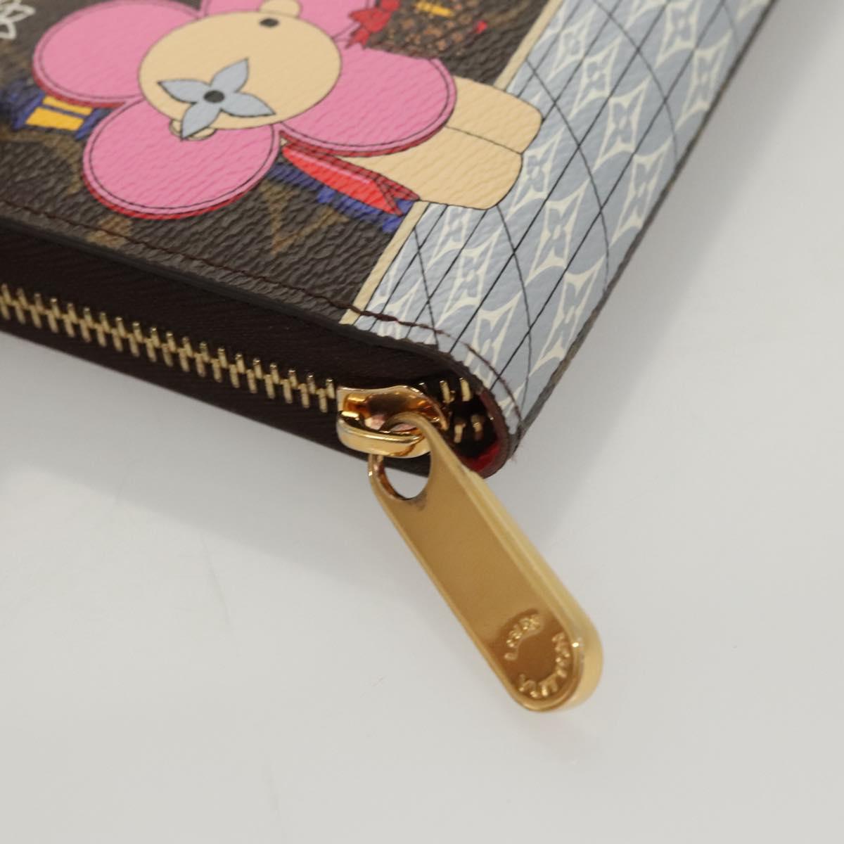 LOUIS VUITTON Monogram Vivienne Zippy Wallet Long Wallet M80861 LV Auth 123455