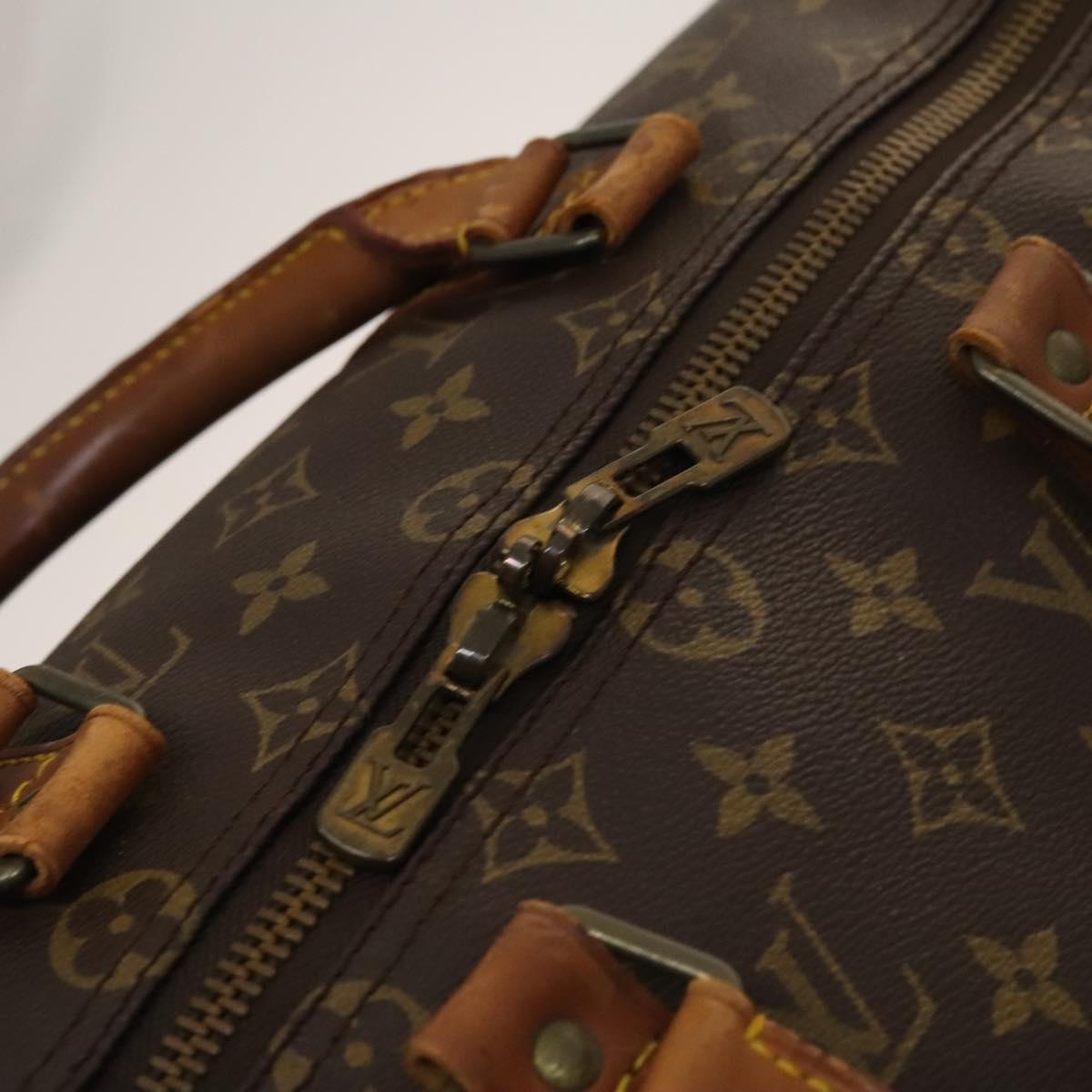 LOUIS VUITTON Monogram Keepall Bandouliere 50 Boston Bag M41416 LV Auth 123480